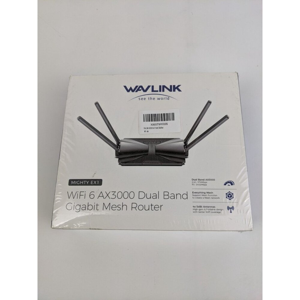 WAVLINK WiFi 6 Router AX3000 Wireless Router Dual Band WiFi Range Extender Mesh